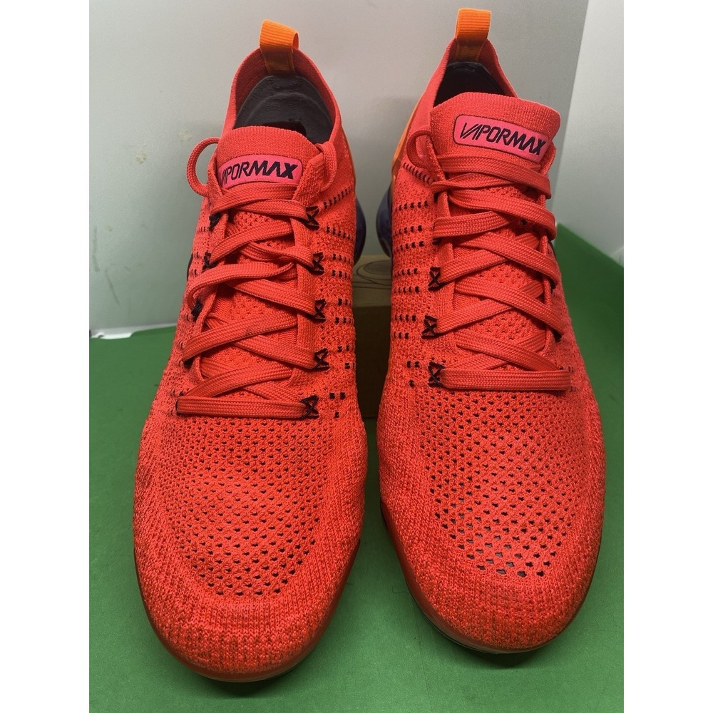 Nike Air VaporMax Flyknit 2 Red Orbit Obsidian AR5406-600 Mens 9.5 Sneaker 2018